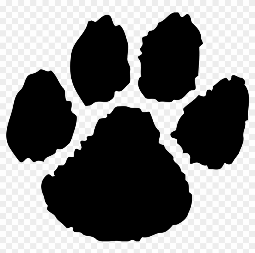 East Chapel Hill Wildcats - Black Wildcat Paw Print #1402990