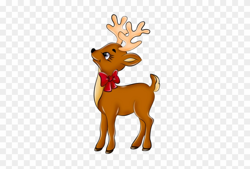 Stick Figure Reindeer - Dibujos De Renos De Navidad A Color #1403002