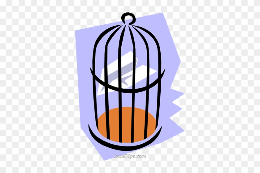 Birdcage Royalty Free Vector Clip Art Illustration - Birdcage Royalty Free Vector Clip Art Illustration #1403080