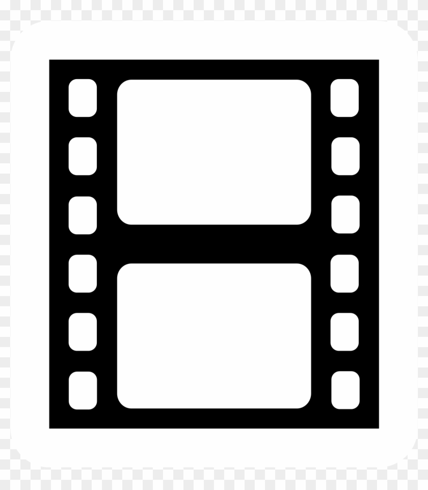 File High Contrast Video X Generic Svg - Movie Icon White Transparent Background #1403089