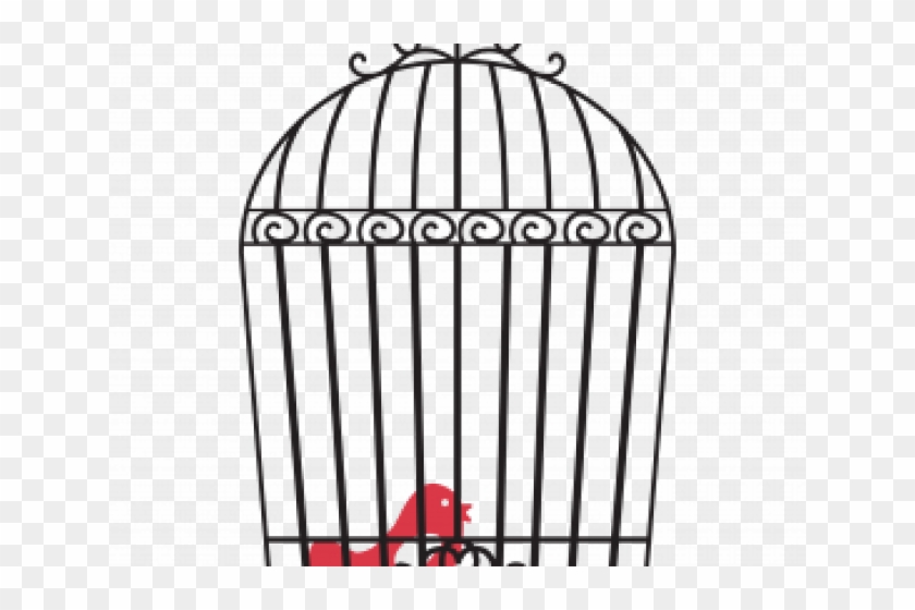Cage Clipart Caged Bird - Bird Cage Clipart Png #1403094