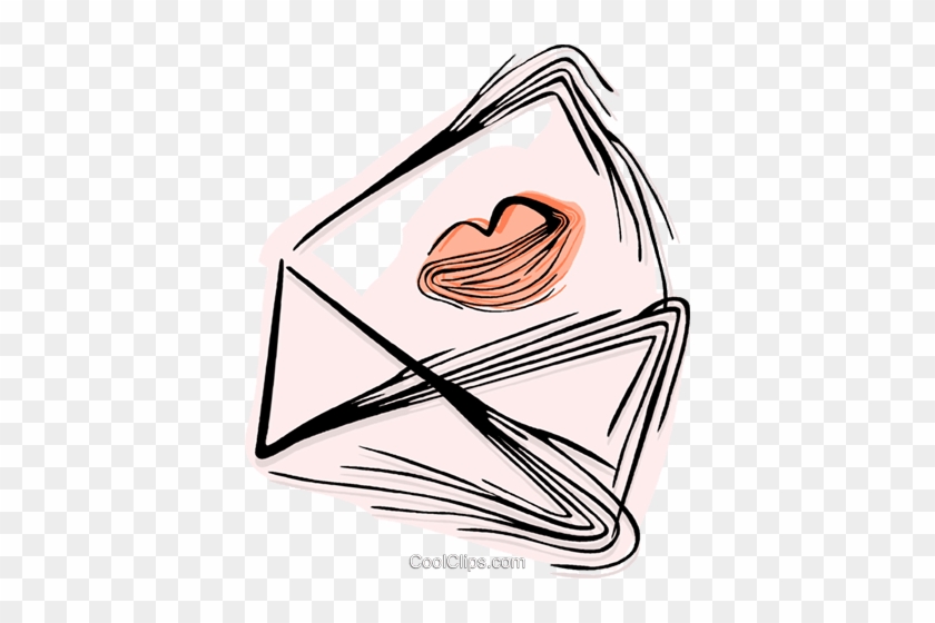 Love Letter Royalty Free Vector Clip Art Illustration - Love Letter Royalty Free Vector Clip Art Illustration #1403142