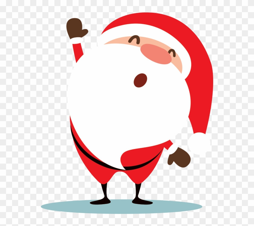 Envelope Clipart Love Letter - Santa Claus Waving #1403163