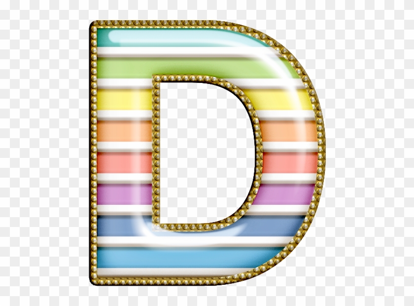 Clip Art - Rainbow Alphabet Letter D #1403186