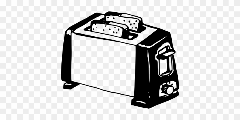 Toaster Oven Cooking Ranges Black And White Kitchen - Toaster In Black And White #1403191