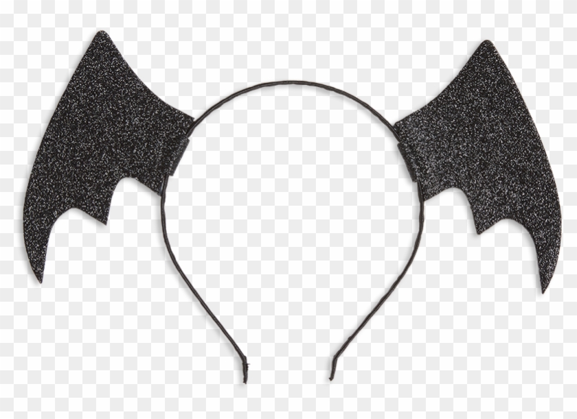 Alice Band With Bat Wings Black - Fashion #1403202