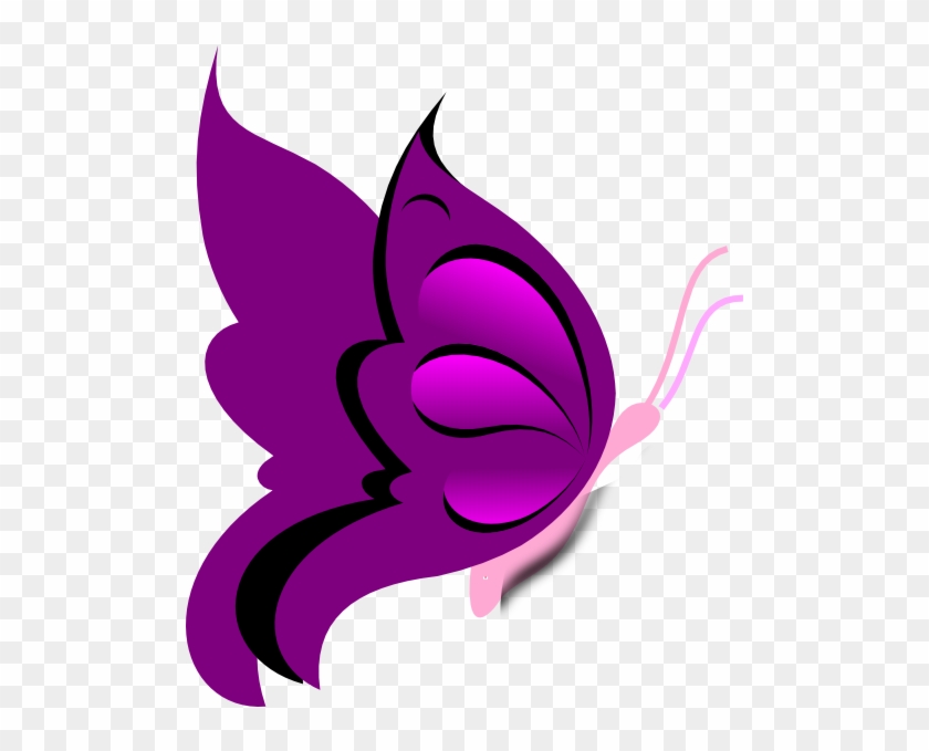 Download Kupu Kupu Vektor Png Clipart Clip Art Butterfly - Light Purple Butterfly Clip Art #1403461