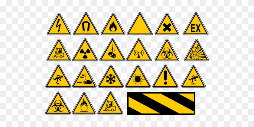 Traffic Sign Labor Security - Traffic Signs Yellow With Names #1403598