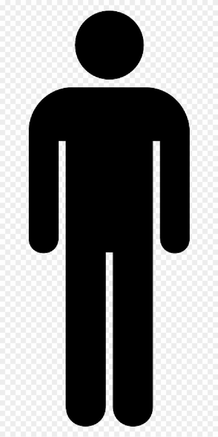 Sign, Silhouette, Male, Toilet, Public, Bathroom Public, - Male Toilet Sign Png #1403601