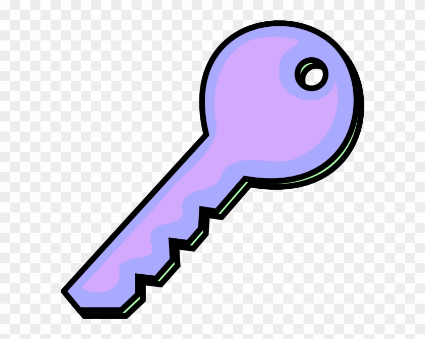 Pink Purple Key Clip Art At Clker Com - Purple Key Clipart #1403717