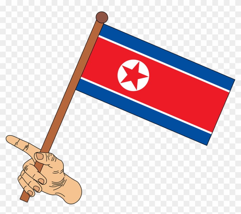 Flag, North Korea Flag, North Korea, North Korean Flag - Png Flag Of North Korea #1403908