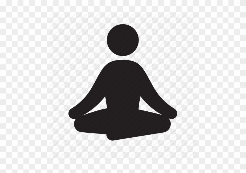 Yoga Stick Icon Clipart Lotus Position Yoga Computer - Transparent Relaxing Clip Art #1403921