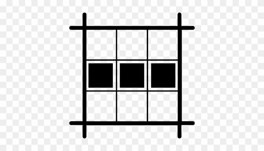 Horizontal Square Layout Vector - Monochrome #1404026