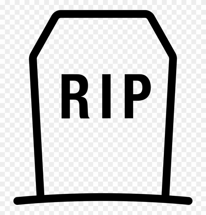 Tombstone, Gravestone Png, Download Png Image With - Rip Icon #1404202