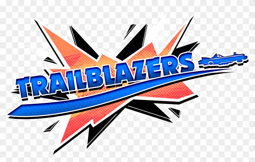 Rocket To The Finish Line Retro Futuristic Co Op Racer - Trailblazers Game Logo Png #1404277