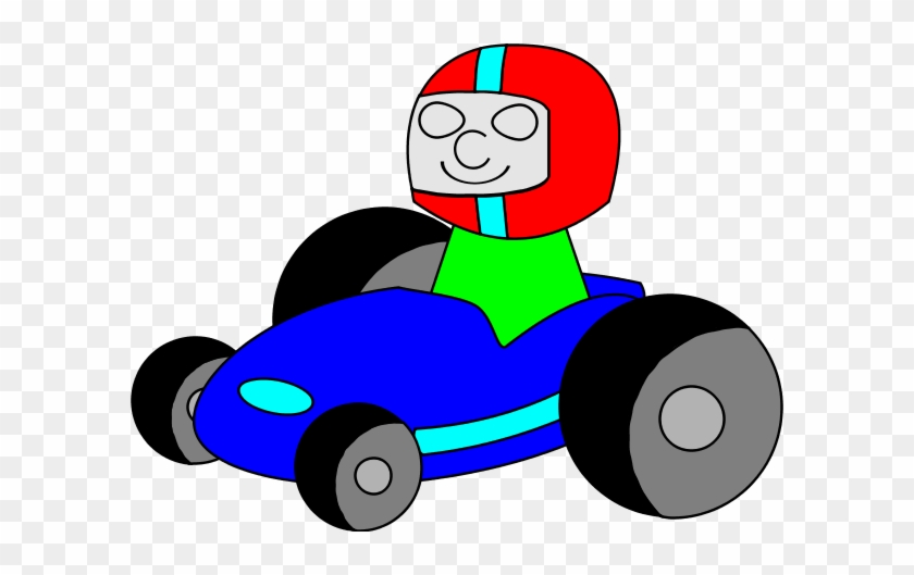 Pin Go Kart Clip Art 02 Race Car Clipart On Pinterest - Blue Go Kart Clip Art #1404300