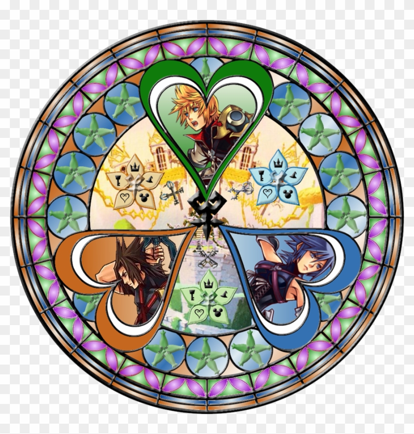 Wayfinders Stained Glass By Maleficent84 - Kingdom Hearts Stained Glass Texture #1404351