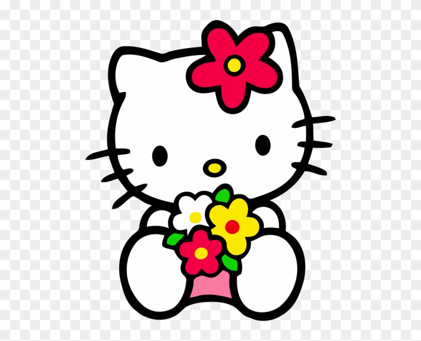 Hello Kitty Png Clipart With Flower In 1330×1600 Pixels - Hello Kitty Png #1404386