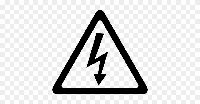 Arrow Bolt Signal Of Electrical Shock Risk In Triangular - Señal De Riesgo Electrico Para Colorear #1404456
