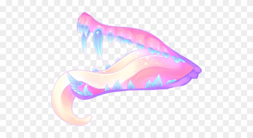 Anime Fangs Transparent Png Image - Pastel Teeth #1404521