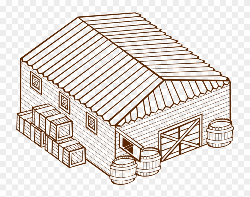 All Photo Png Clipart - Drawing Of A Warehouse #1404669