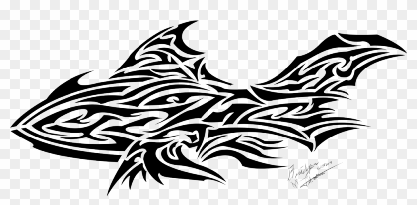 Tribal Shark Png Clipart Freeuse Download - Shark Tribal Png Transparent #1404670