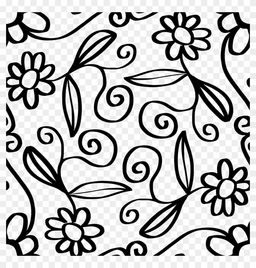 Tile Drawing Clip Art - Flower Abstract Floral Designs #1404807