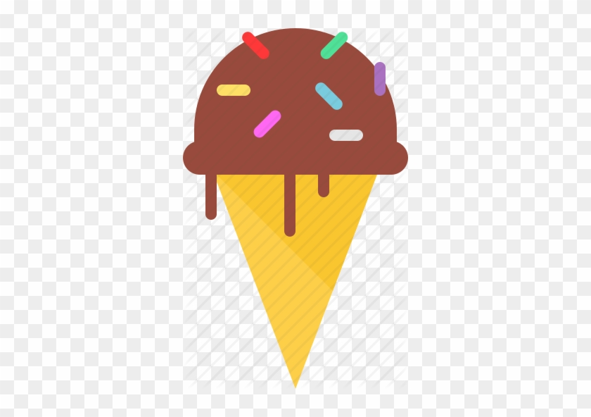 Chocolate, Cone, Icecream Icon - Chocolate #1404825