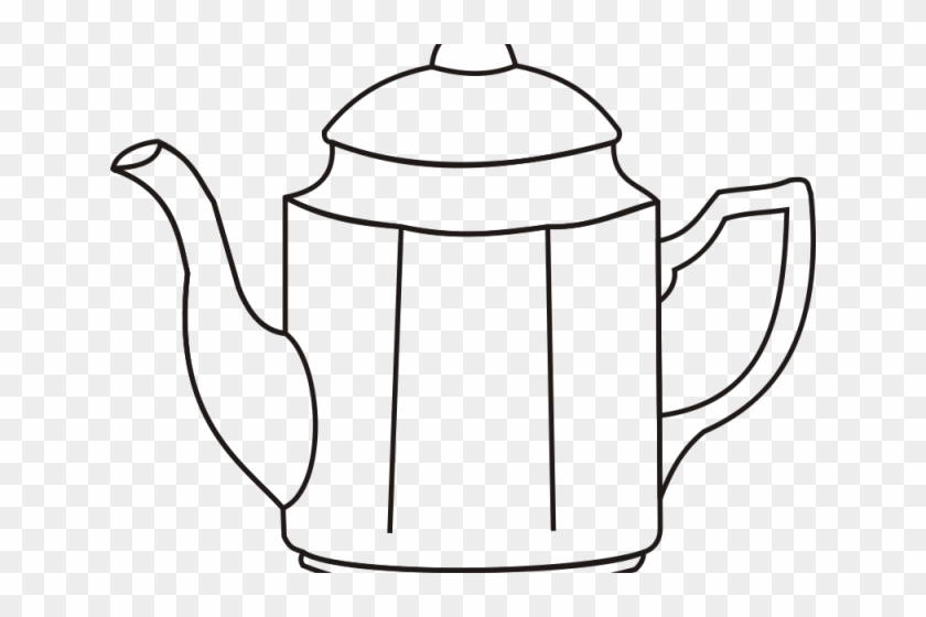 Kettle Clipart Outline - Machine Teapot Coffee Kettle Clipart Transparent #1404927