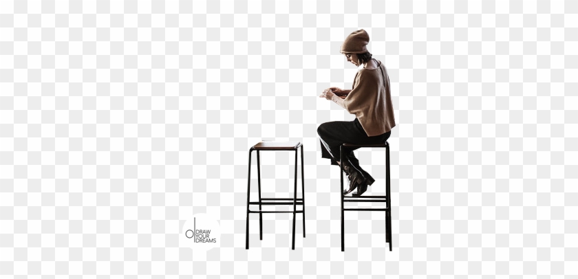 Nos Gusta Compartir Drawyourdreams - People Sitting On Bar Stools #1405241