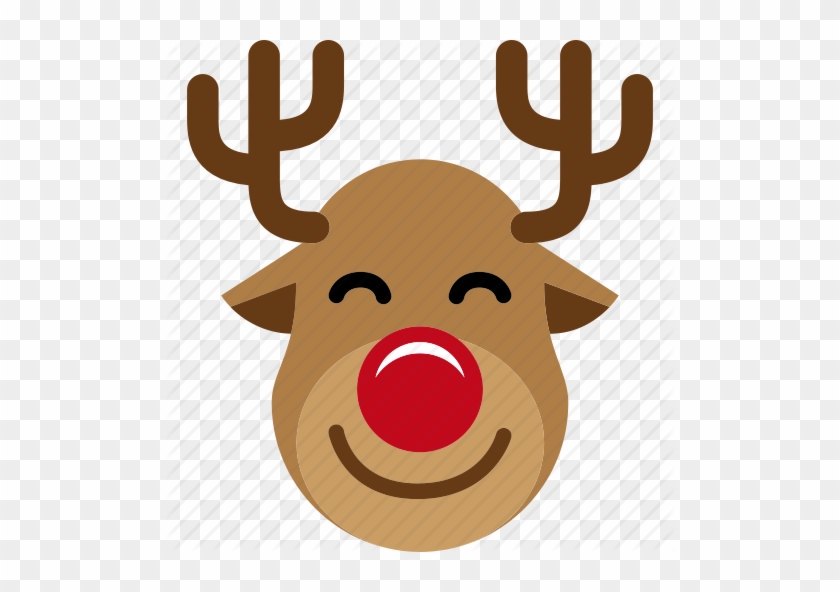 Christmas Reindeer Clipart Reindeer Santa Claus Clip - Christmas Reindeer Icon #1405280