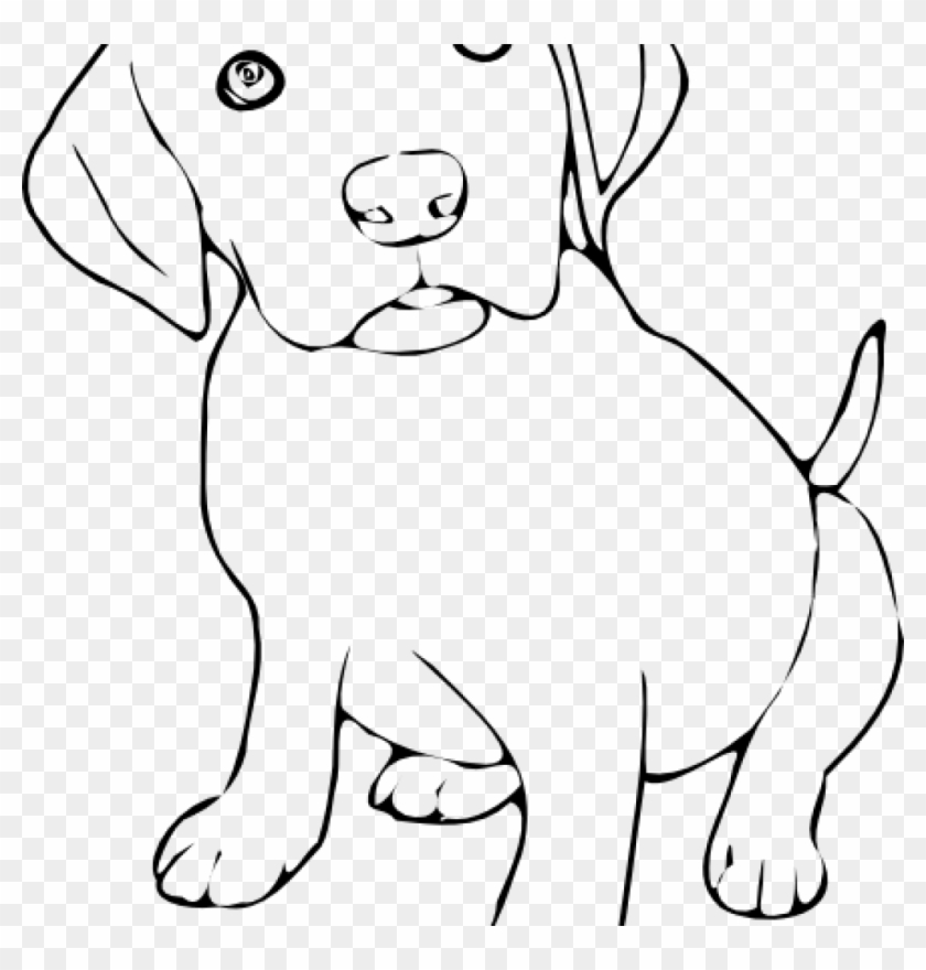 Dog Clipart Black And White Free Black And White Clipart - Black And White Clipart Images On Animals #1405386
