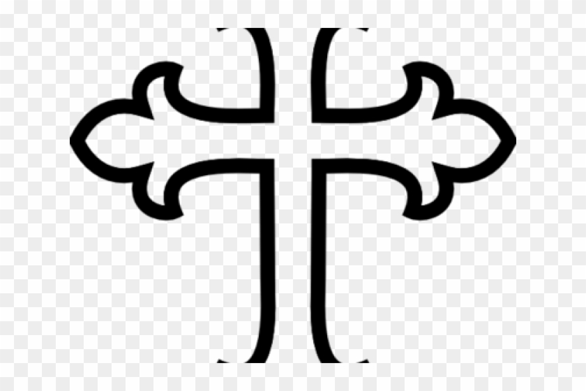 Celtic Cross Clipart - Cross Clipart Black And White #1405422