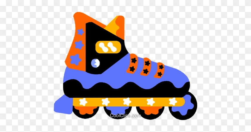 Roller Blades Royalty Free Vector Clip Art Illustration - Illustration #1405468