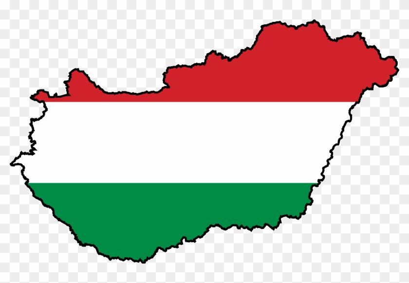 Hungary Flag And Map #1405513