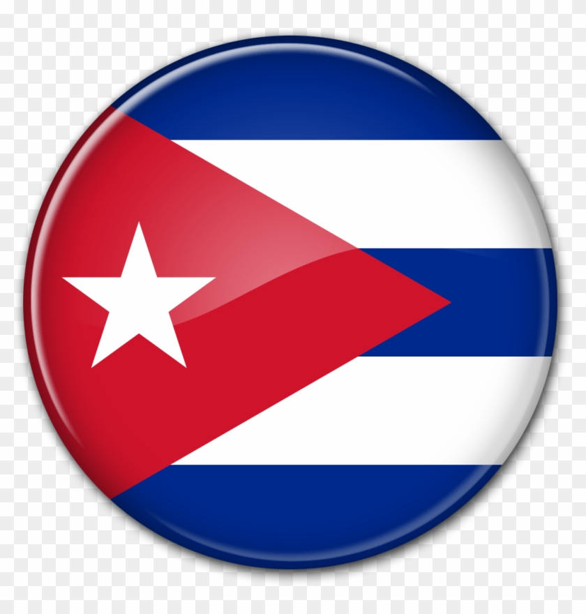 Round Flag Cuba - Puerto Rico Flag Icon #1405628