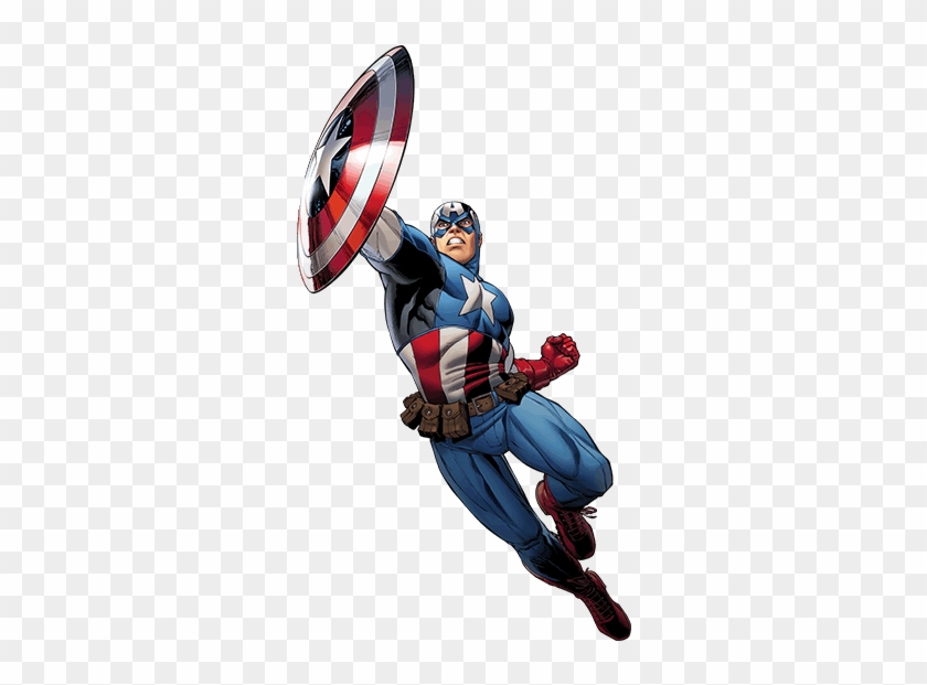 Terms Of Use - Captain America Flying Cartoon #1405673