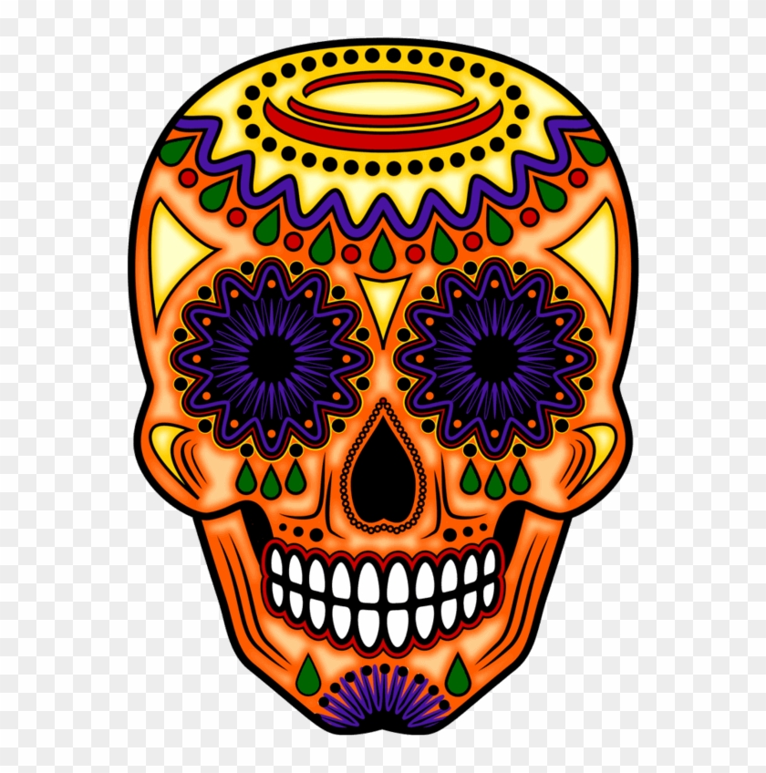 Svg Free Stock Day Of The Dead Art Altars Comments - Skull #1405759