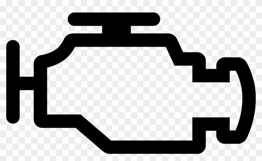 Engine Clipart Check Engine Light - Check Engine Light Stencil - Free Transparent PNG Clipart Images Download