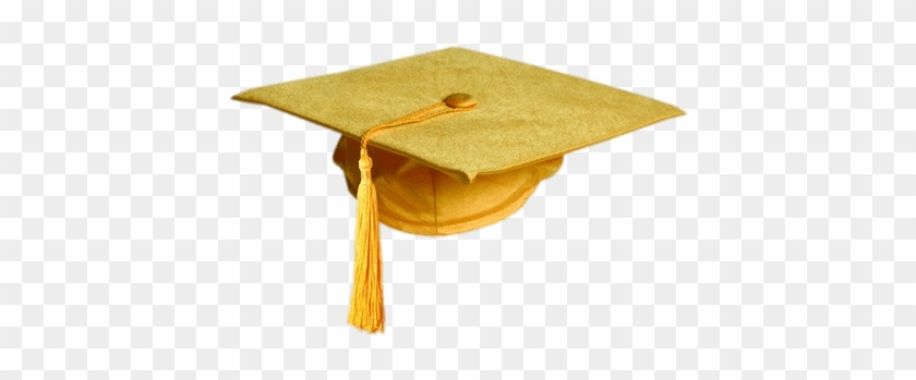 Gold Colour Graduation Hat Transparent Png - Gorro De Graduacion Dorado Png #1405799