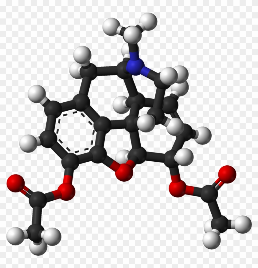 Heroin 3d Balls - Heroin Molecular Structure 3d #1405866