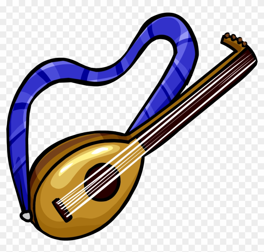 Instrument Clipart Music Club - Lute Club Penguin #1405923