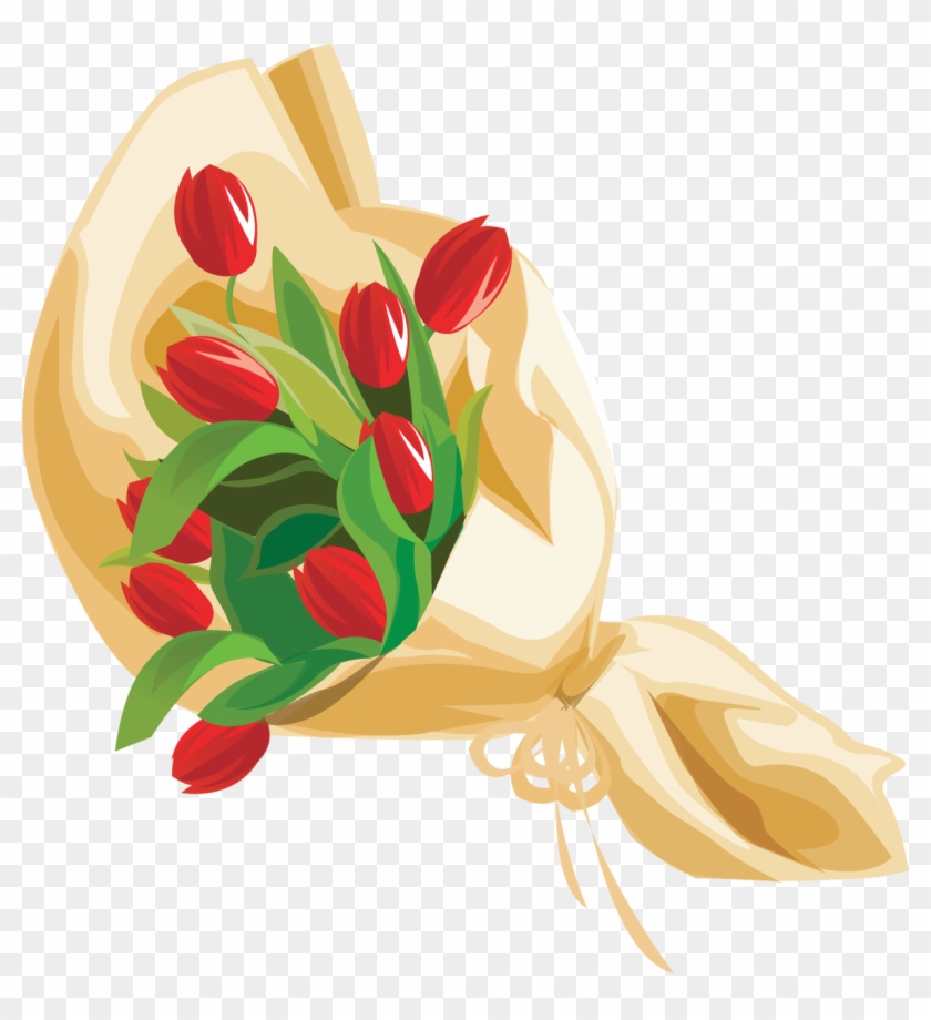 Bouquet Vector Animated Clip Library Library - Animated Bunch Of Flowers #1406023