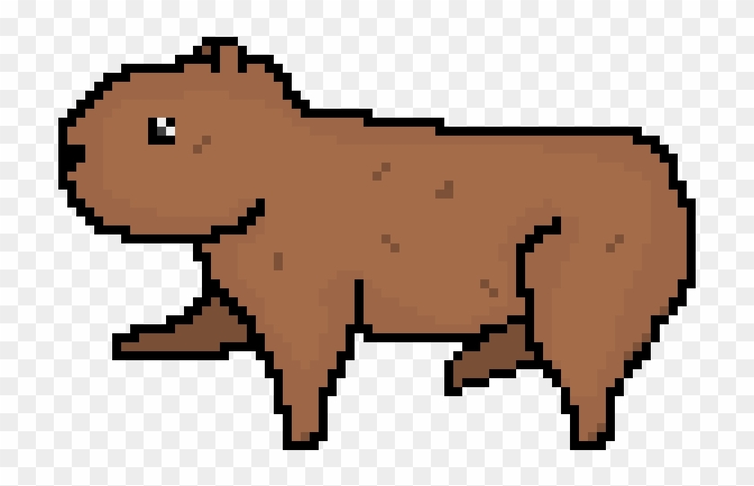 Capybara Walk - Capybara Pixel Art #1406066