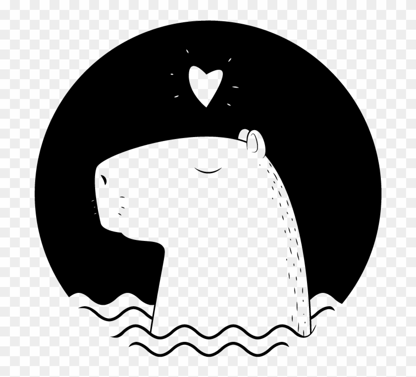 Capybara - Capivara Desenho Kawaii - Free Transparent PNG Clipart