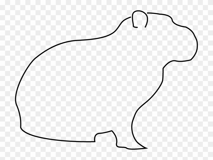 My Capybara Trace - Line Art #1406072