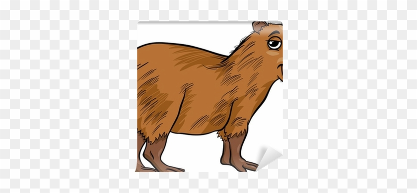 Animal Illustration Wall Mural Pixers We Live - Cartoon Capybara #1406090