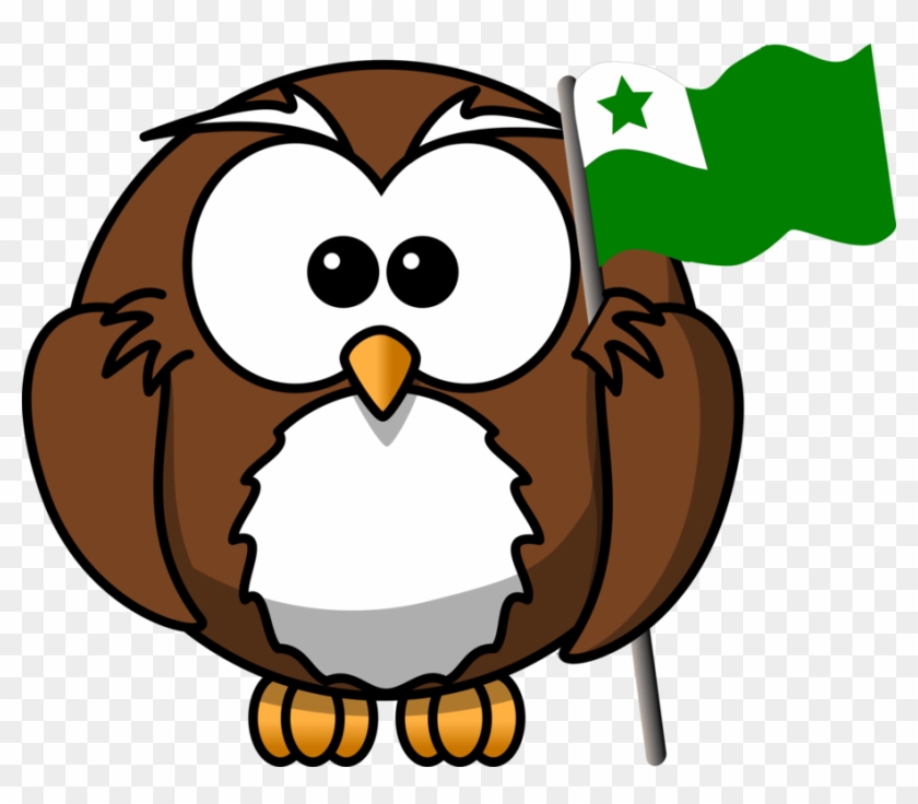 Owl Drawing Cartoon Bird Of Prey - Owl On Book Clipart #1406098