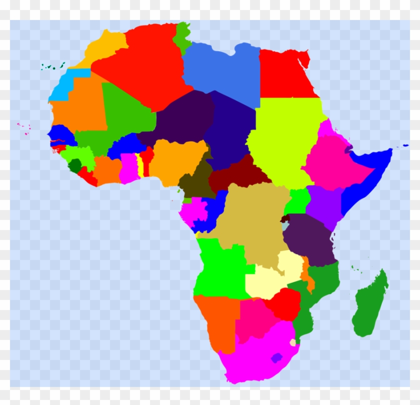 Download Mapa De Africa A Color Clipart Africa Map - Copyright Free Pictures Of Africa #1406221