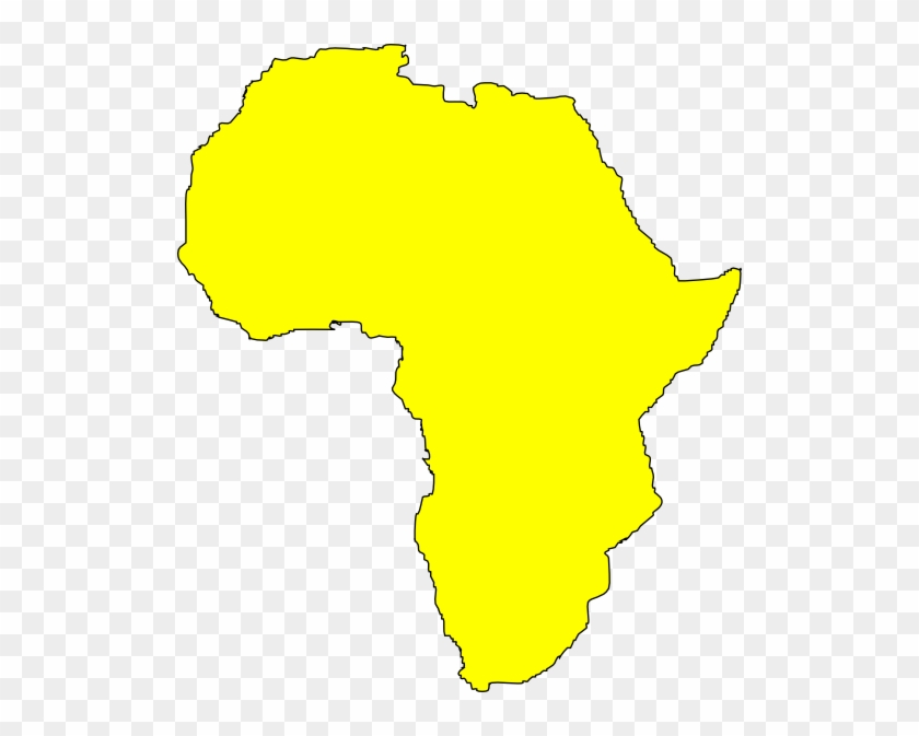 Png Freeuse Clip Art At Clker - Africa Map Clipart Yellow #1406239